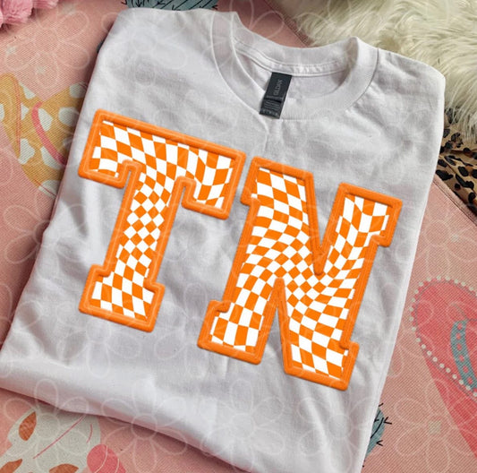 checkered TN tee/crewneck