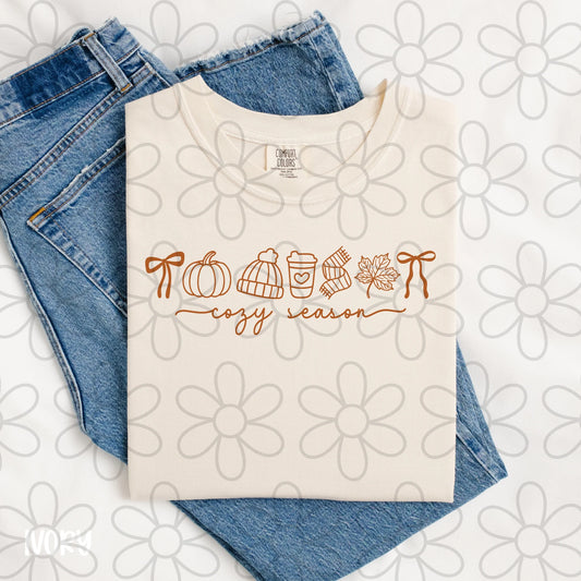 cozy season tee/crewneck