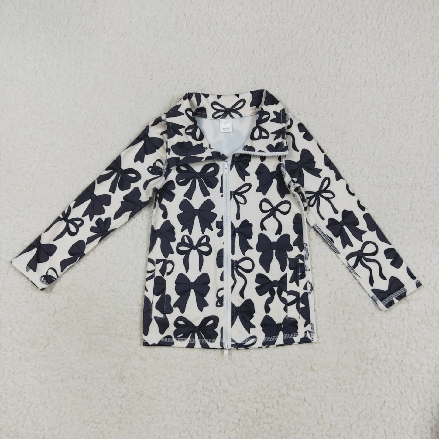 black bow yoga style jacket